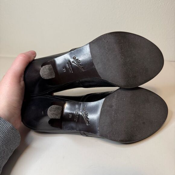 Vintage Nebuloni Lace Up Leather High Heels Size 39 - Picture 6 of 9